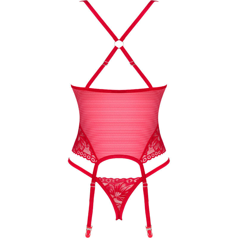 OBSESSIVE - LACELOVE CORSET ROJO XS/S