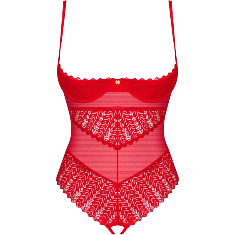 OBSESSIVE - INGRIDIA CROTCHLESS TEDDY ROJO XS/S
