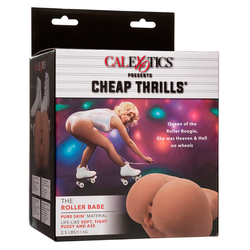 CALEXOTICS - THE ROLLER BABE DOBLE MASTURBADOR REALÍSTICO NATURAL