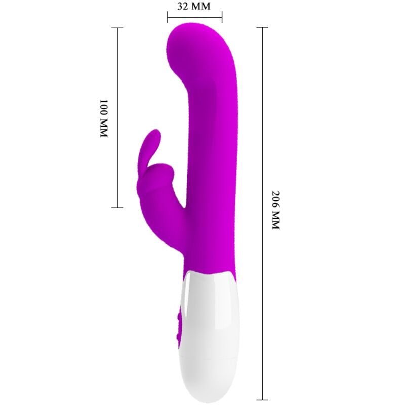 PRETTY LOVE - CENTAUR VIBRADOR RABBIT 30 MODOS DE VIBRACIÓN MORADO