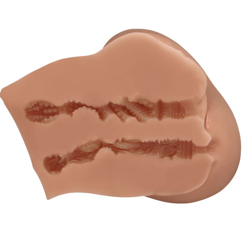 CRAZY BULL - LUNA TRASERO VIBRADOR CON VAGINA Y ANO REALÍSTICO CONTROL REMOTO