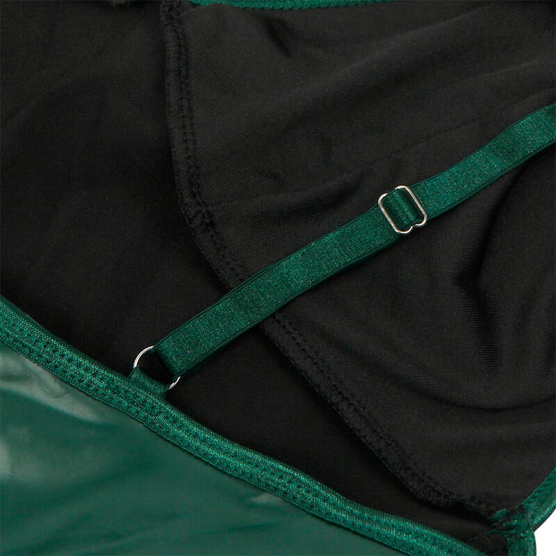 SUBBLIME - 955434 VESTIDO CON TIRANTES DE CUERO VERDE S/M