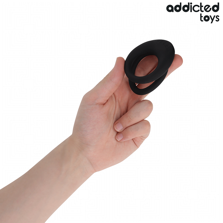ADDICTED TOYS - ANILLO TEXTURIZADO DOBLE PARA EL PENE