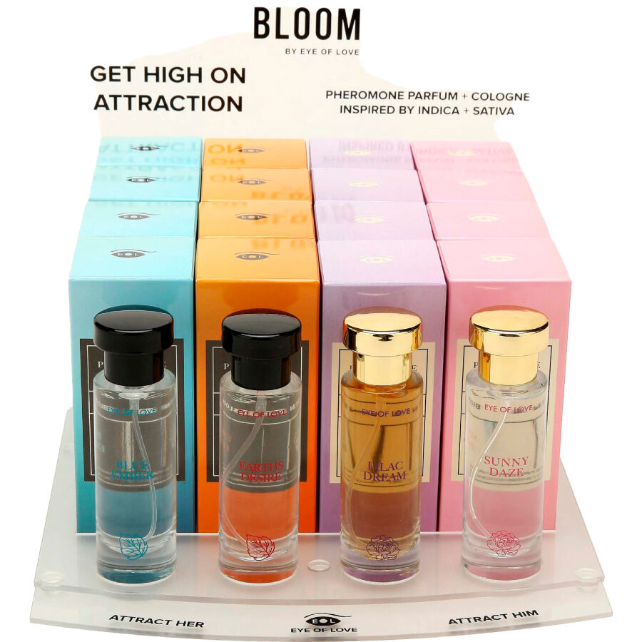EYE OF LOVE - BLOOM EXPOSITOR 4X6 PERFUMES 10 ML