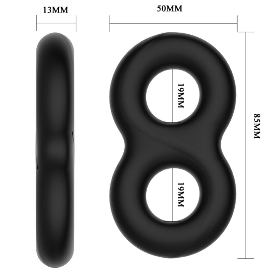 CRAZY BULL - ANILLO DOBLE SILICONA MEDICA