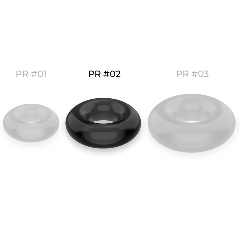 POWERING - SUPER FLEXIBLE Y RESISTENTE ANILLO PENE 4.5CM NEGRO