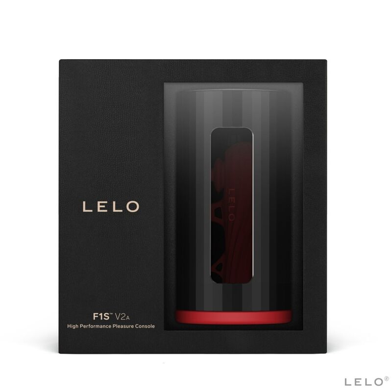 LELO - F1S V2 MASTURBADOR CON TECNOLOGIA SDK ROJO - NEGRO