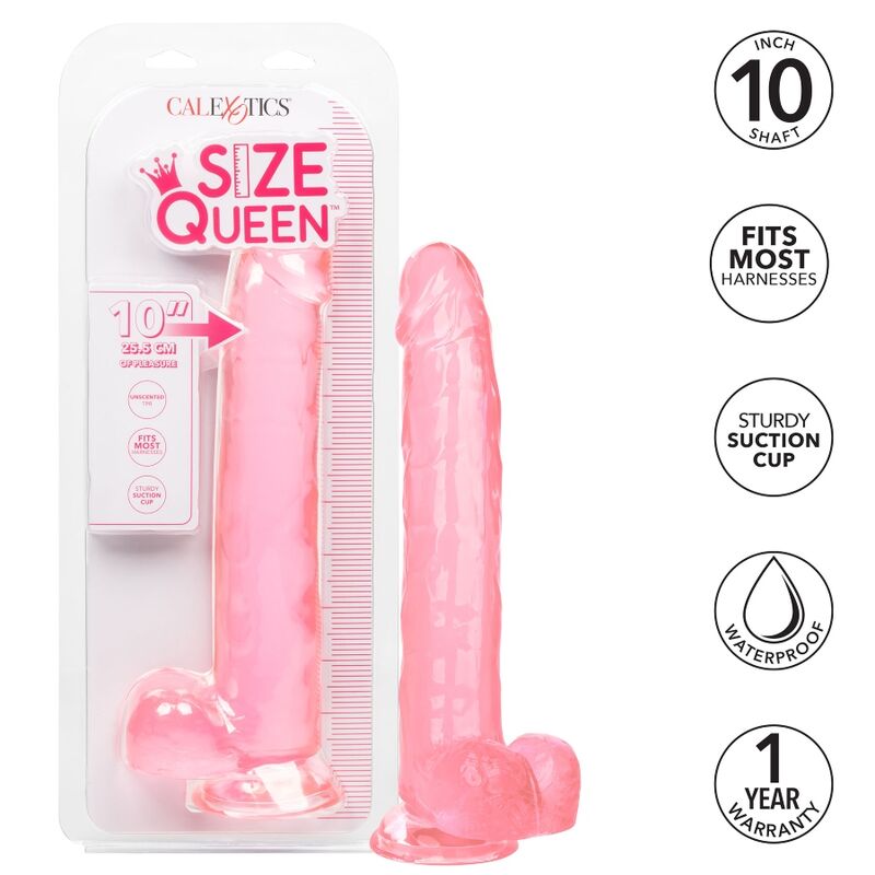 CALEXOTICS - SIZE QUEEN DILDO ROSA 25.5 CM