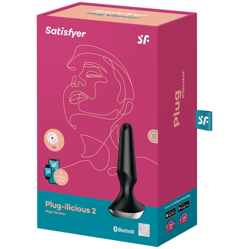 SATISFYER - PLUG ILICIOUS 2 PLUG VIBRADOR NEGRO