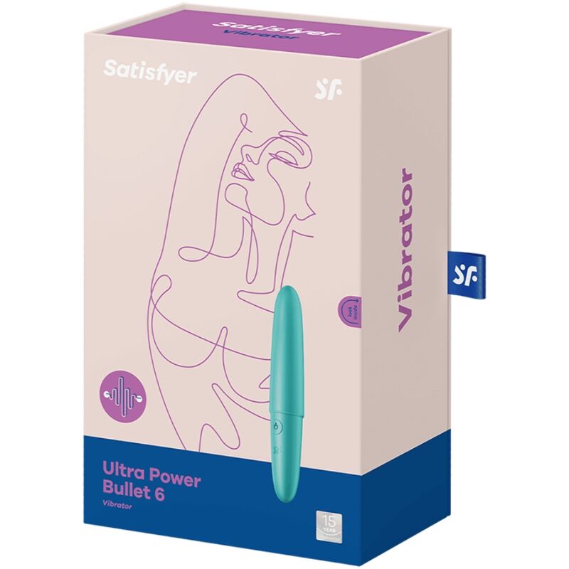 SATISFYER - ULTRA POWER BULLET 6 BALA VIBRADORA TURQUESA