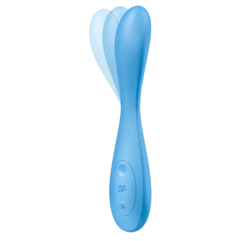 SATISFYER - G-SPOT FLEX 4+ MULTI VIBRADOR APP AZUL