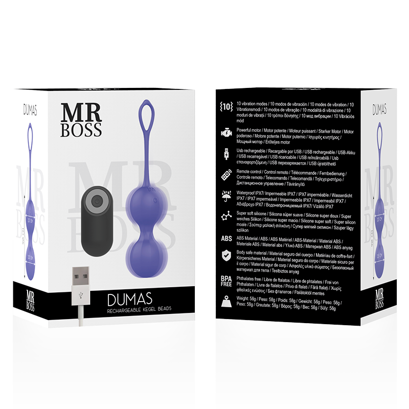 MR BOSS - DUMAS KEGEL BOLAS VIBRADORAS CONTROL REMOTO