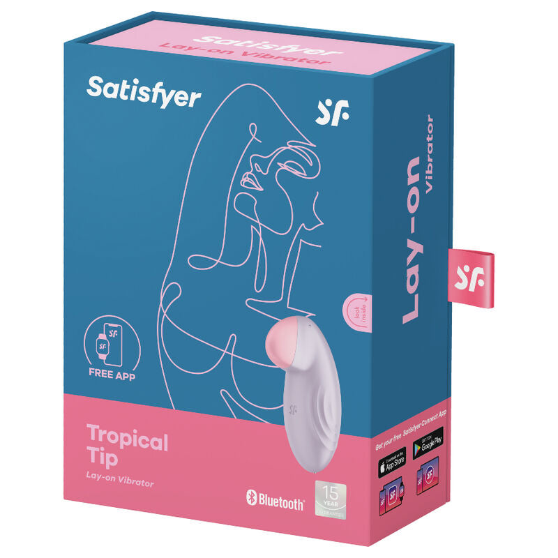 SATISFYER - TROPICAL TIP VIBRADOR LAY-ON AZUL