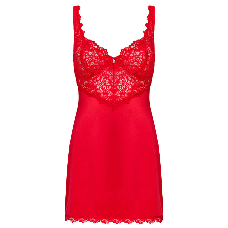 OBSESSIVE - AMOR CHERRIS CHEMISE Y TANGA S/M