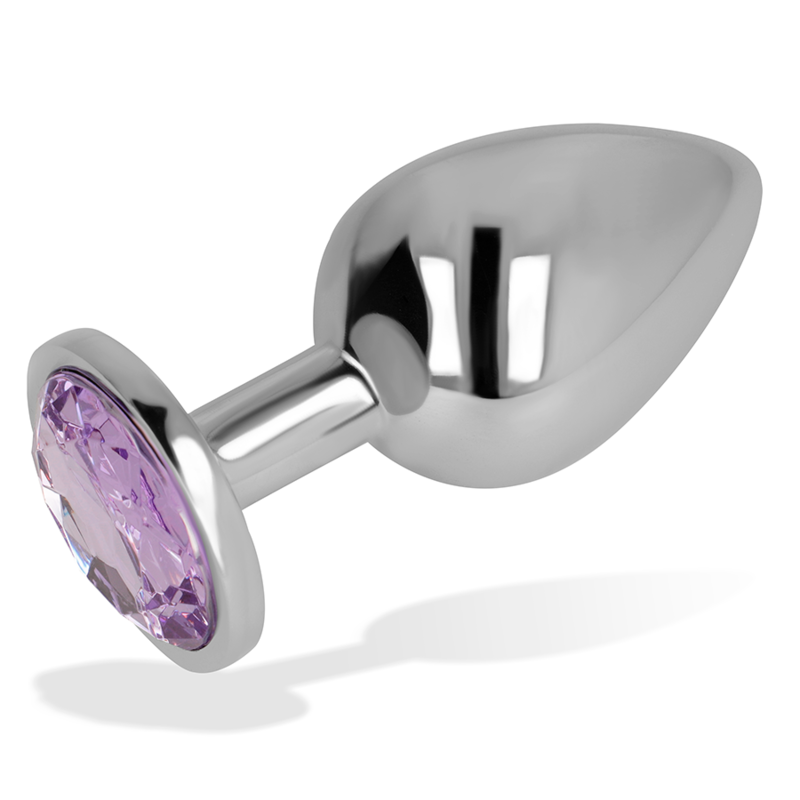 OHMAMA - PLUG ANAL CON CRISTAL VIOLETA 8 CM