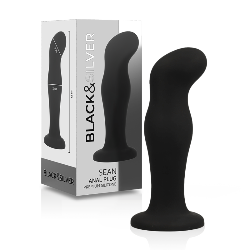 BLACK&SILVER - SEAN PLUG ANAL SILICONA PREMIUM NEGRO