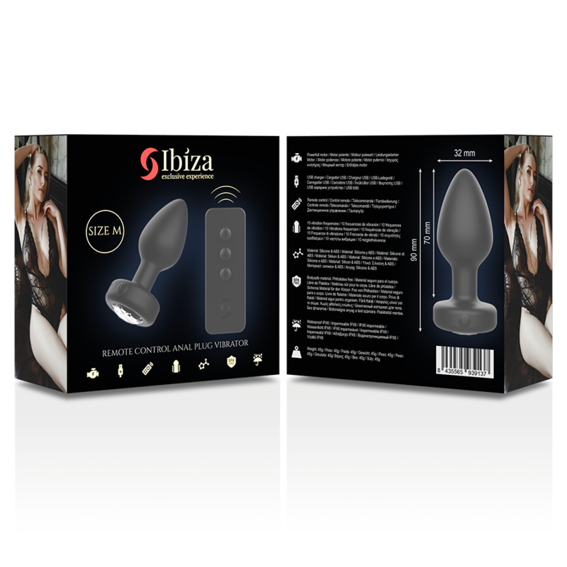 IBIZA - PLUG ANAL CONTROL REMOTO TALLA M