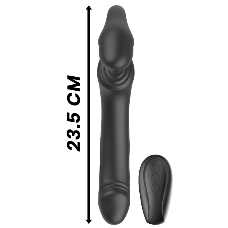 IBIZA - VIBRADOR STRAPLESS CON PULSADOR CONTROL REMOTO 3 MOTORES 1000 COMBINACIONES