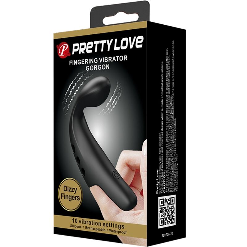 PRETTY LOVE - DEDAL VIBRADOR GORGON NEGRO