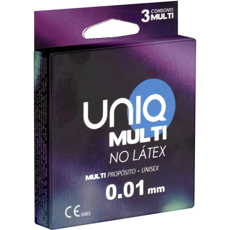 UNIQ - MULTI PRESERVATIVOS SIN LATEX 3 UNIDADES