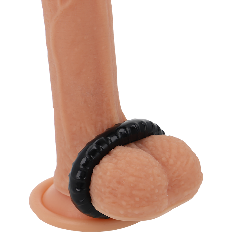 POWERING - SUPER FLEXIBLE Y RESISTENTE ANILLO PENE  4.5CM PR07 NEGRO