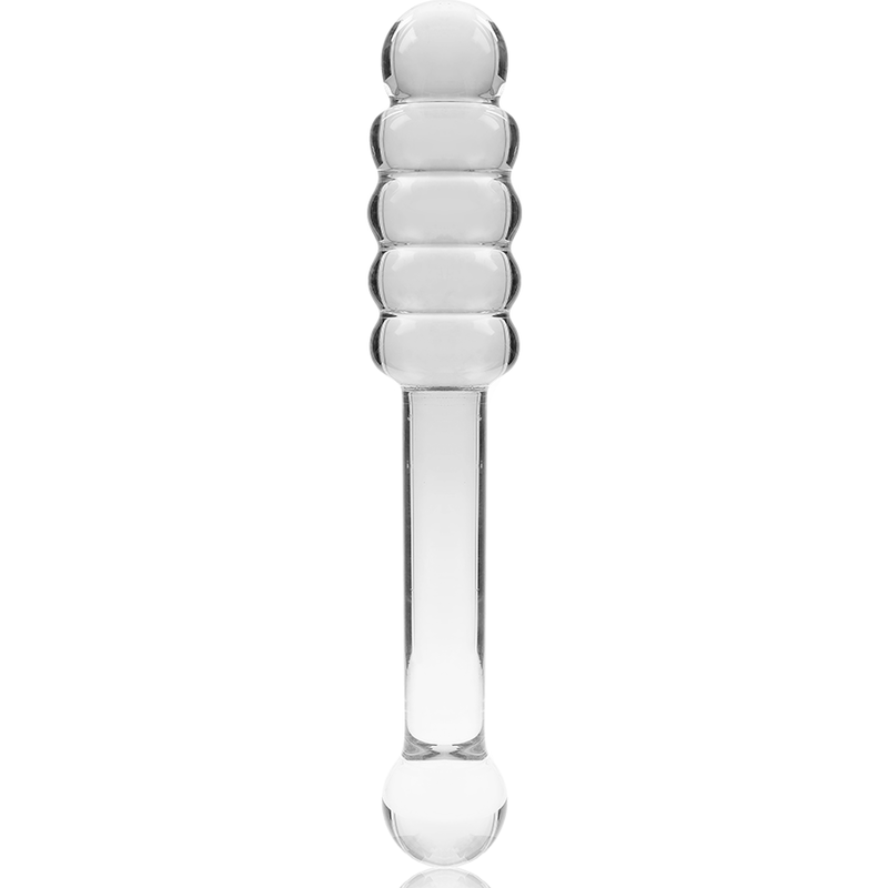 NEBULA SERIES BY IBIZA - MODELO 20 DILDO CRISTAL BOROSILICATO TRANSPARENTE 20.5 CM -O- 3 CM