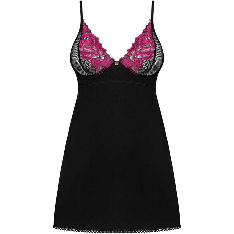 OBSESSIVE - ROSENTY CHEMISE & TANGA XS/S