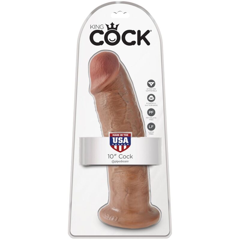 KING COCK - PENE REALISTICO 24 CM CARAMELO