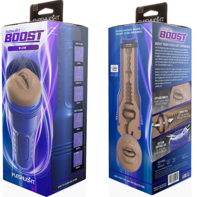 FLESHLIGHT BOOST - MASTURBADOR BOCA BLOW MD FLESH RP