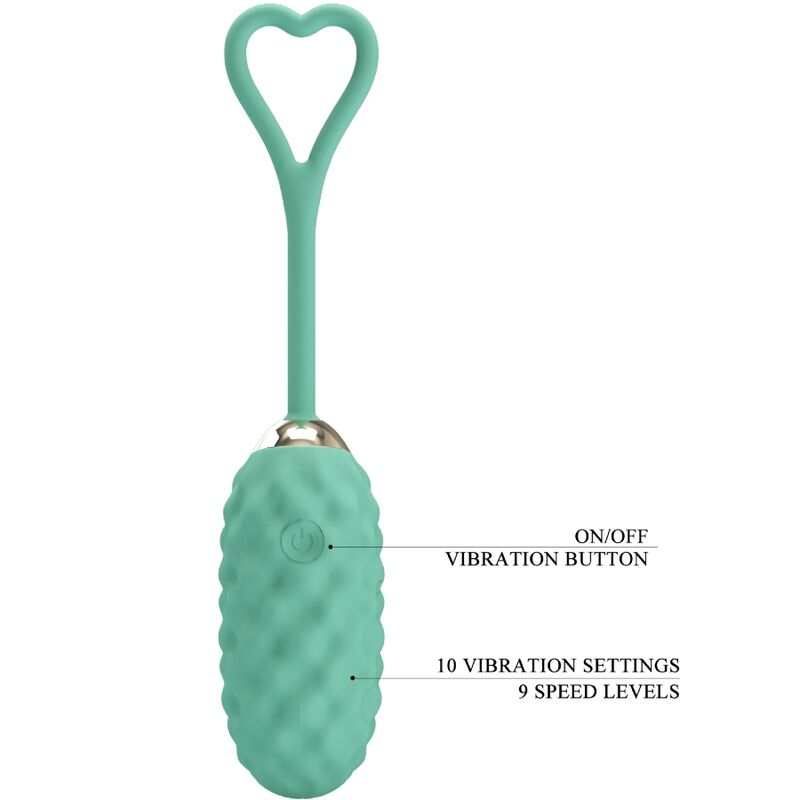 PRETTY LOVE - VIVIAN HUEVO VIBRADOR CONTROL REMOTO VERDE