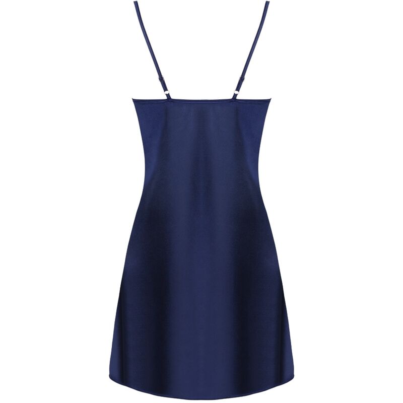 LIVCO CORSETTI FASHION - JACQUELINE LC 90249 BATA + CAMISA + PANTY AZUL MARINO S/M