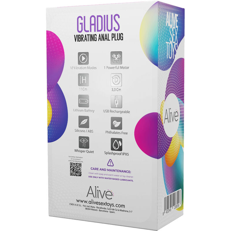 ALIVE - GLADIUS PLUG VIBRADOR ANAL