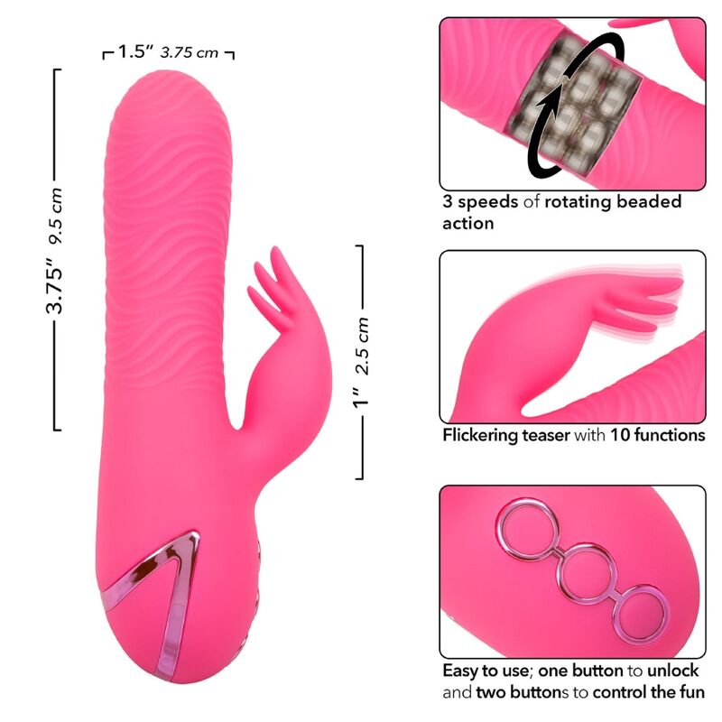 CALEXOTICS - SACRAMENTO SWEETIE VIBRADOR RABBIT ROSA BY CALIFORNIA DREAMING