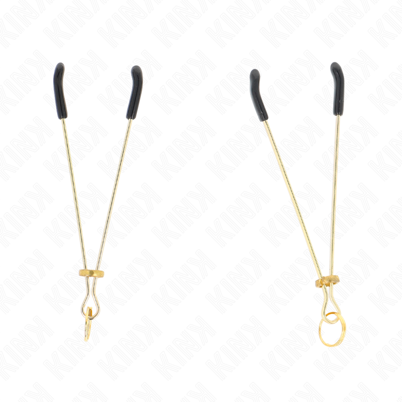 KINK - PINZAS PARA PEZONES FINA DORADO 7 CM