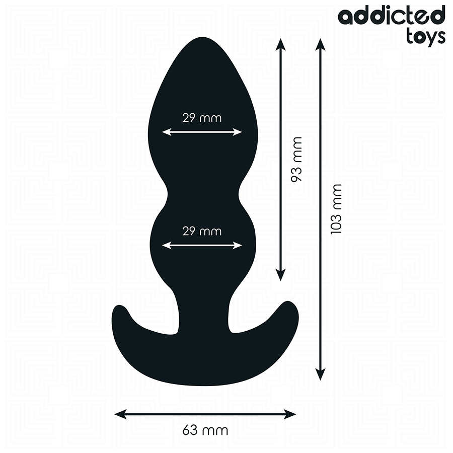 ADDICTED TOYS - PLUG ANAL SILICONA TALLA S 10,3 CM