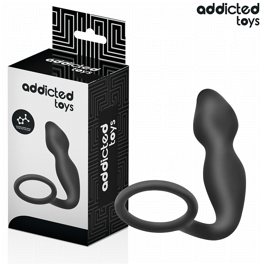 ADDICTED TOYS - PLUG ANAL CON ANILLO SILICONA MODELO 2