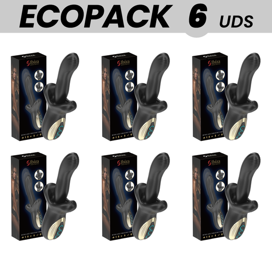 ECOPACKS 6 UDS - IBIZA POTENTE VIBRADOR EFECTO THRUSTING Y BITING