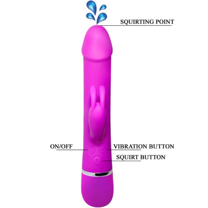 PRETTY LOVE - VIBRADOR HENRY 12 MODOS DE VIBRACION Y FUNCION SQUIRT