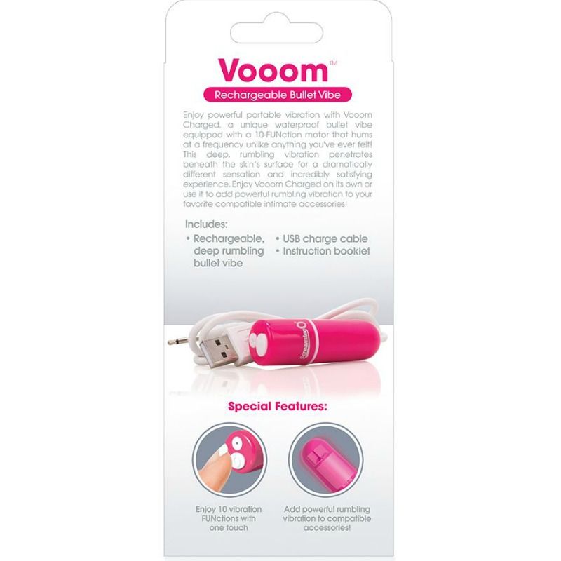 SCREAMING O - BALA VIBRADORA RECARGABLE VOOOM ROSA