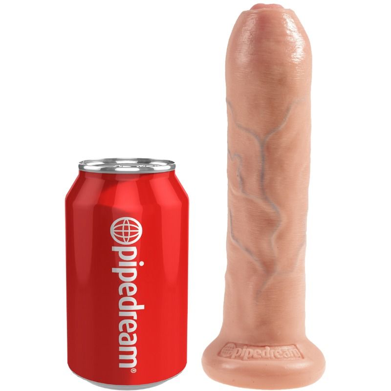 KING COCK - DILDO REALISTICO UNCUT NATURAL 21 CM