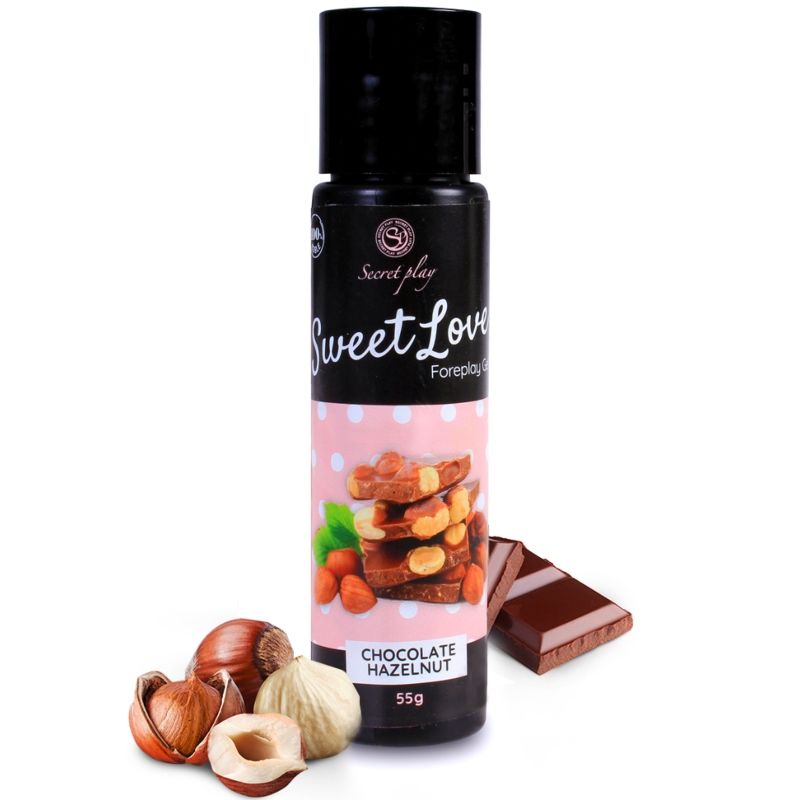 SECRETPLAY - GEL SWEET LOVE CHOCOLATE CON AVELLANAS 60 ML