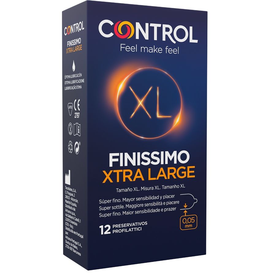 CONTROL - FINISSIMO XL PRESERVATIVOS 12 UNIDADES