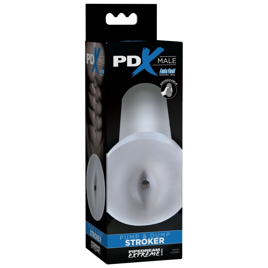 PDX MALE - PUMP AND DUMP STROKER MASTURBADOR - TRANSPARENTE