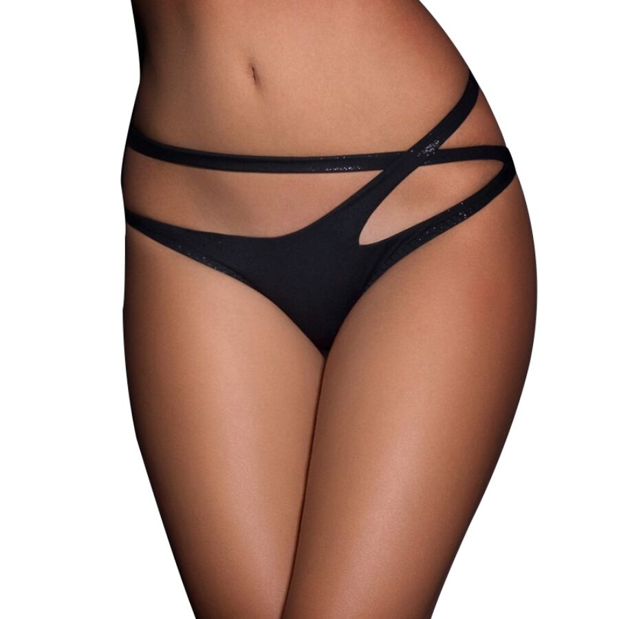 QUEEN LINGERIE - PANTIES CON DOBLE TIRANTA CRUZADA S/M