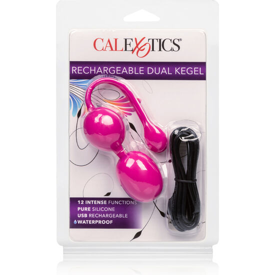 CALEXOTICS - BOLAS DUAL KEGEL RECARGABLES ROSA