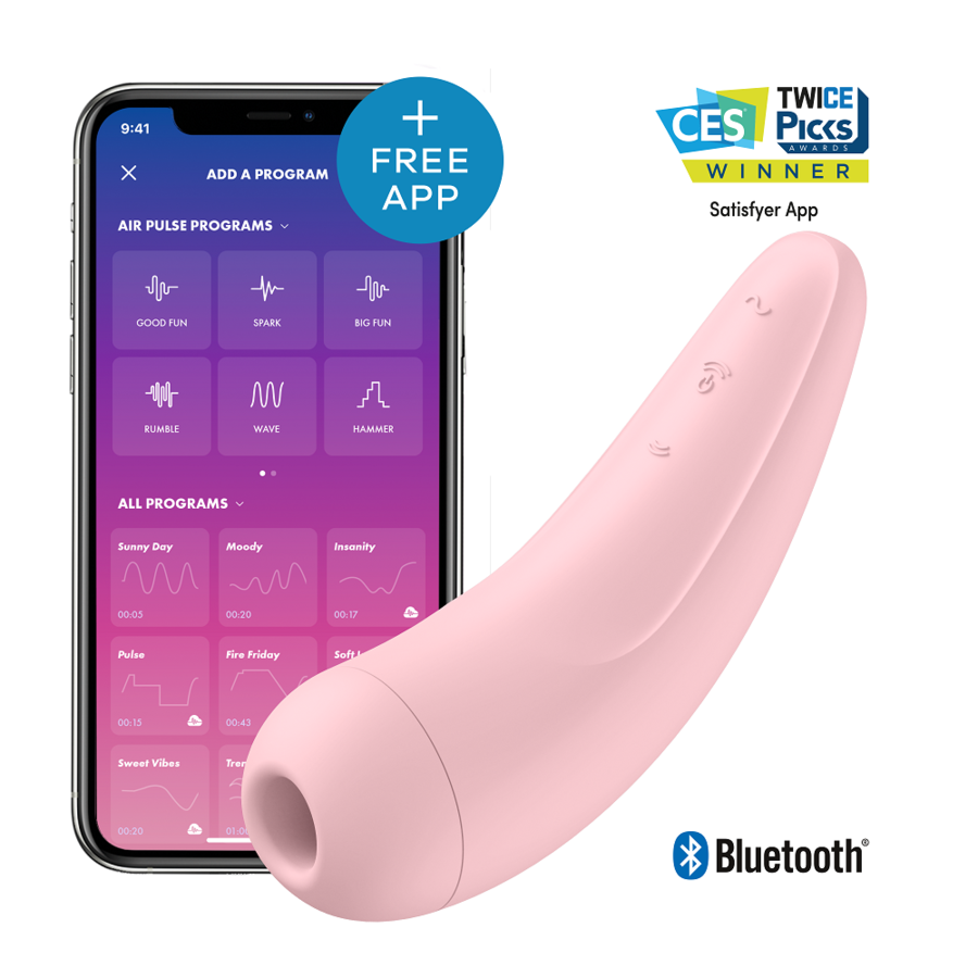 SATISFYER - CURVY 1 + ROJO ROSADO