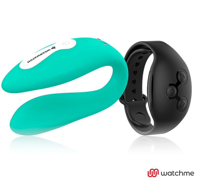 WEARWATCH - VIBRADOR DUAL TECHNOLOGY WATCHME AGUAMARINA / AZABACHE