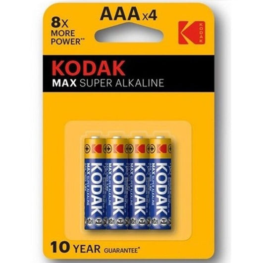 KODAK - MAX SUPER PILA ALCALINA AAA LR03 BLISTER*4